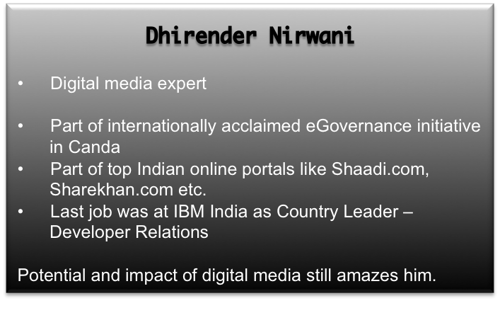 From digital marketing to online selling, from IBM & Canada eGovernance to Craftgully .. Dhirender shares online selling tricks