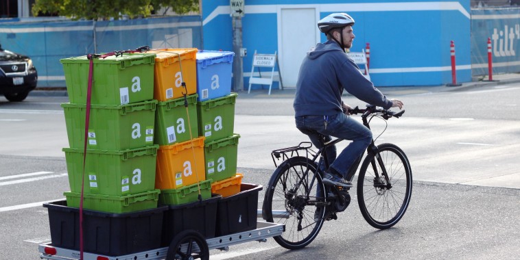 Amazon pilots bicycle service for efficient delivery; reduce carbon footprint