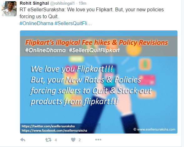 Could Online Seller protests against Flipkart escalate in the future?