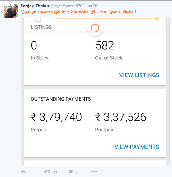 Could Online Seller protests against Flipkart escalate in the future?