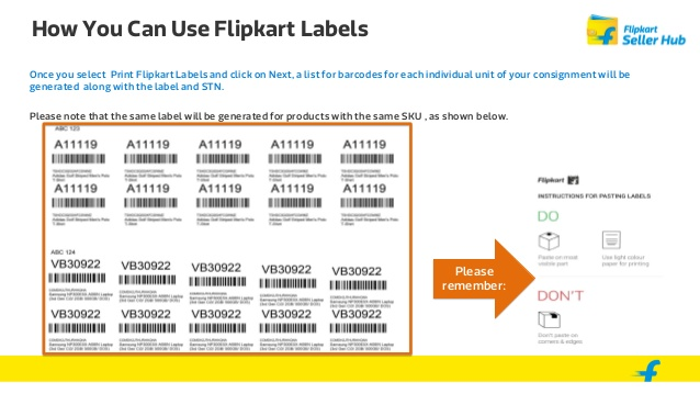 Flipkart labels will be mandatory from 22 August 2016